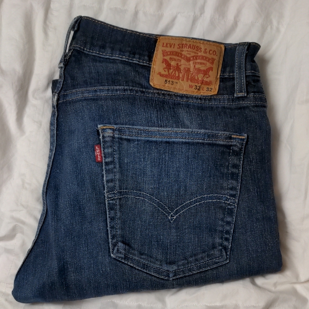 Levi's Men's 32x32 513 Blue Jeans